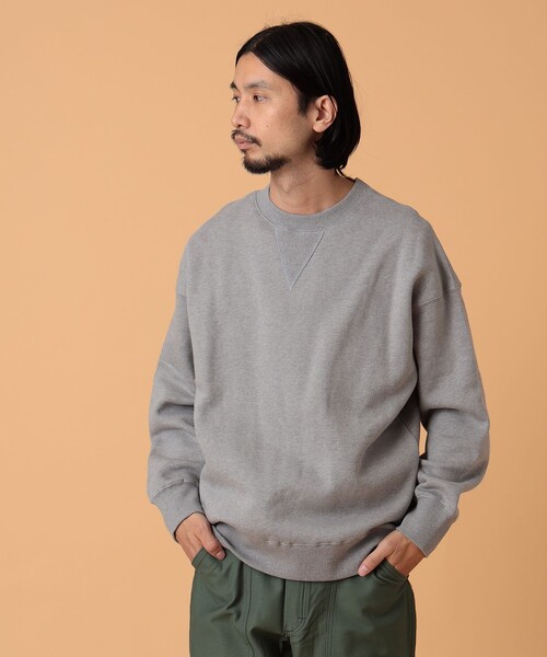 BEAMS LIGHTS（ビームスライツ）の「BEAMS LIGHTS / ヘビーウール 裏毛 クルーネック スウェット（スウェット・メンズ・チャコールグレー/グレー・L/M/S）」の2枚目の写真
