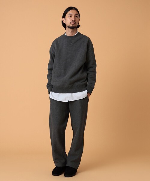 BEAMS LIGHTS（ビームスライツ）の「BEAMS LIGHTS / ヘビーウール 裏毛 クルーネック スウェット（スウェット・メンズ・チャコールグレー/グレー・L/M/S）」の16枚目の写真
