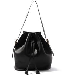 coen | フェイクレザー巾着バッグ15FW(ショルダーバッグ)