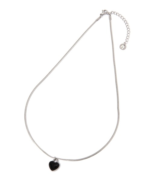 niko and...(ニコアンド)の「ステンレストップハートネックレス(ネックレス・レディース・ブラック/グレー/イエロー/レッド・0)」の9枚目の写真