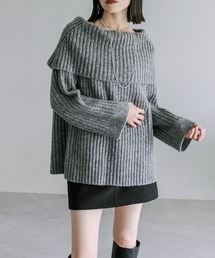 mystic | 【3色展開】オフショルニット(ニット/セーター)