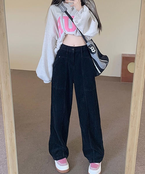 HALEY PESCA（ヘーリーペスカ）の「HALEY PESCA/コーデュロイ　ワイドレッグパンツ（その他パンツ・レディース・ホワイト/ブラウン/ブラック・SMALL/LARGE/MEDIUM）」の10枚目の写真