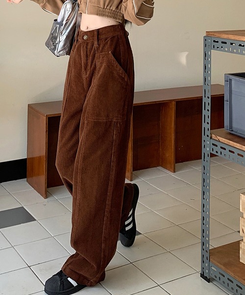 HALEY PESCA（ヘーリーペスカ）の「HALEY PESCA/コーデュロイ　ワイドレッグパンツ（その他パンツ・レディース・ホワイト/ブラウン/ブラック・SMALL/LARGE/MEDIUM）」の21枚目の写真