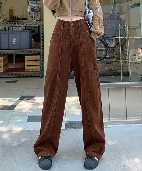 HALEY PESCA（ヘーリーペスカ）の「HALEY PESCA/コーデュロイ　ワイドレッグパンツ（その他パンツ・レディース・ホワイト/ブラウン/ブラック・SMALL/LARGE/MEDIUM）」の20枚目の写真