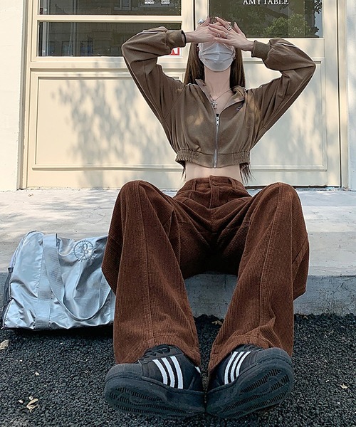 HALEY PESCA（ヘーリーペスカ）の「HALEY PESCA/コーデュロイ　ワイドレッグパンツ（その他パンツ・レディース・ホワイト/ブラウン/ブラック・SMALL/LARGE/MEDIUM）」の19枚目の写真