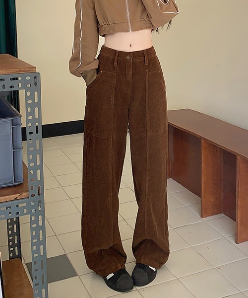 HALEY PESCA（ヘーリーペスカ）の「HALEY PESCA/コーデュロイ　ワイドレッグパンツ（その他パンツ・レディース・ホワイト/ブラウン/ブラック・SMALL/LARGE/MEDIUM）」の18枚目の写真