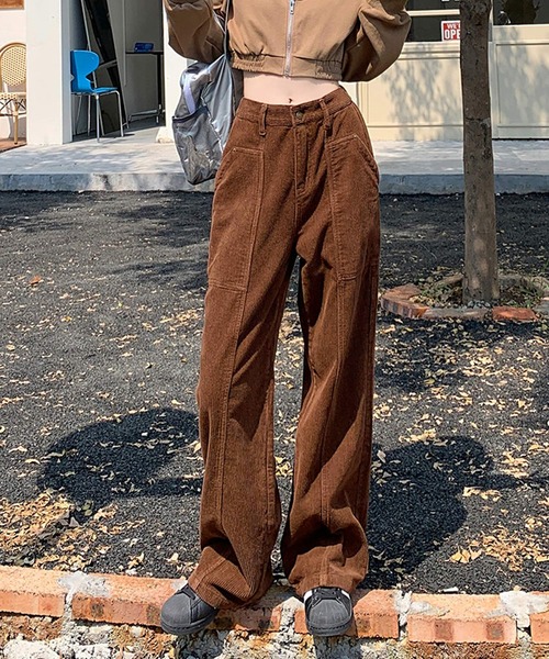 HALEY PESCA（ヘーリーペスカ）の「HALEY PESCA/コーデュロイ　ワイドレッグパンツ（その他パンツ・レディース・ホワイト/ブラウン/ブラック・SMALL/LARGE/MEDIUM）」の17枚目の写真