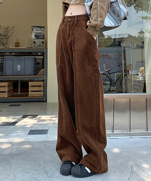 HALEY PESCA（ヘーリーペスカ）の「HALEY PESCA/コーデュロイ　ワイドレッグパンツ（その他パンツ・レディース・ホワイト/ブラウン/ブラック・SMALL/LARGE/MEDIUM）」の16枚目の写真