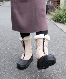 moz | moz(モズ) 裏ボア防水・防滑(スパイク付き)センタージップブーツ(ブーツ)