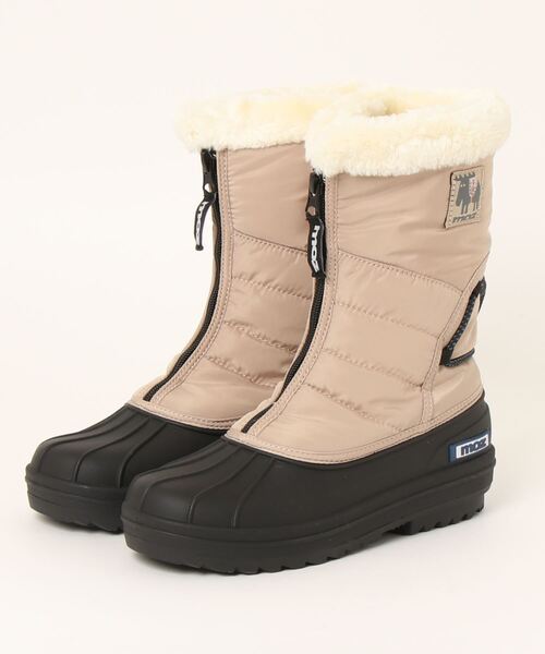 moz（モズ）の「moz(モズ) 裏ボア防水・防滑(スパイク付き)センタージップブーツ（ブーツ・レディース・グレイッシュベージュ/ブラック/ベージュ・26.0cm/24.0cm/25.0cm/23.0cm）」の7枚目の写真