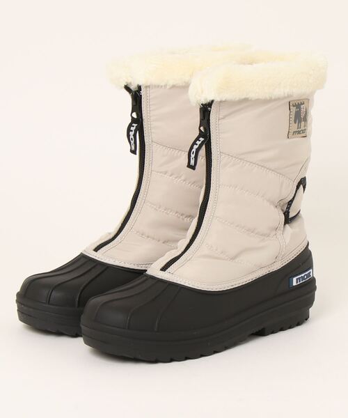 moz（モズ）の「moz(モズ) 裏ボア防水・防滑(スパイク付き)センタージップブーツ（ブーツ・レディース・グレイッシュベージュ/ブラック/ベージュ・26.0cm/24.0cm/25.0cm/23.0cm）」の8枚目の写真