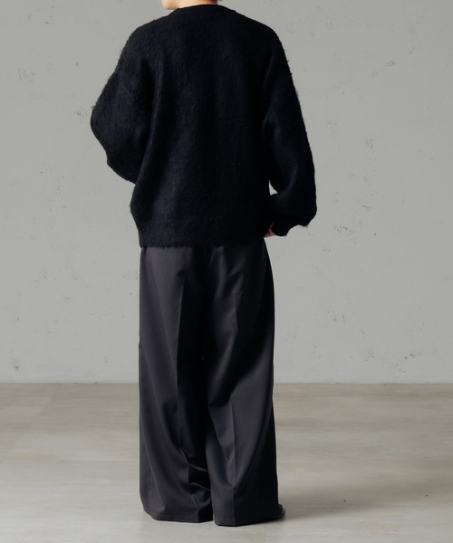 epnok(エプノック)の「フラワーシャギールーズニット(ニット/セーター・メンズ・グレー/ブラック・SMALL/MEDIUM/LARGE)」の6枚目の写真