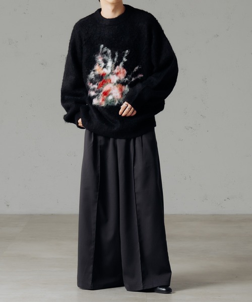 epnok(エプノック)の「フラワーシャギールーズニット(ニット/セーター・メンズ・グレー/ブラック・SMALL/MEDIUM/LARGE)」の18枚目の写真