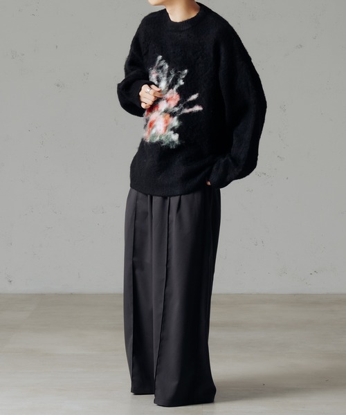 epnok(エプノック)の「フラワーシャギールーズニット(ニット/セーター・メンズ・グレー/ブラック・SMALL/MEDIUM/LARGE)」の16枚目の写真