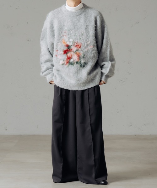 epnok(エプノック)の「フラワーシャギールーズニット(ニット/セーター・メンズ・グレー/ブラック・SMALL/MEDIUM/LARGE)」の17枚目の写真