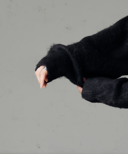 epnok(エプノック)の「フラワーシャギールーズニット(ニット/セーター・メンズ・グレー/ブラック・SMALL/MEDIUM/LARGE)」の20枚目の写真