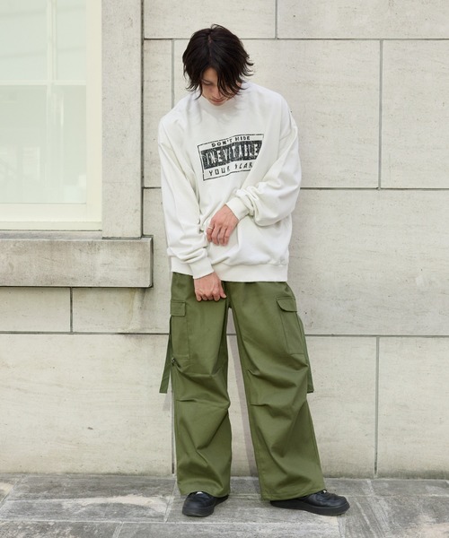 COLONY 2139（コロニートゥーワンスリーナイン）の「ヘビーツイルストレッチパラシュートパンツ（カーゴパンツ・メンズ・カーキ/ブラック・MEDIUM/LARGE）」の22枚目の写真