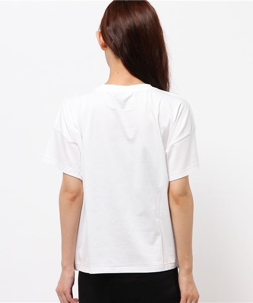 JOURNAL STANDARD（ジャーナルスタンダード）の「コットンスムース ワイドTシャツ#（Tシャツ/カットソー・レディース・ホワイト/ブラック/グレー・FREE）」の6枚目の写真