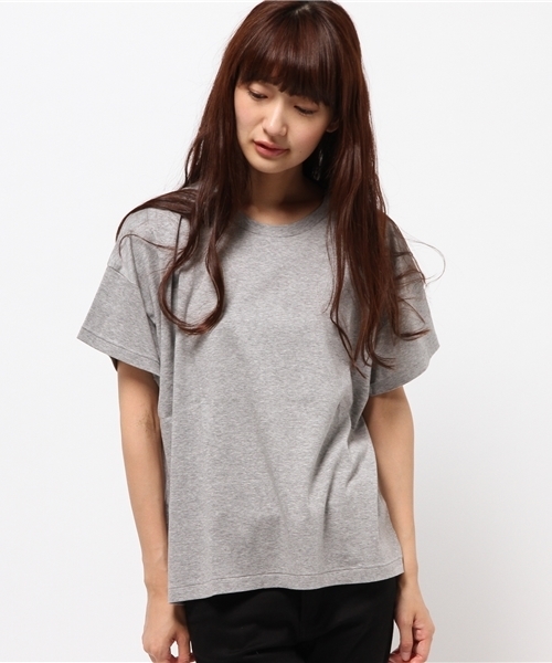 JOURNAL STANDARD（ジャーナルスタンダード）の「コットンスムース ワイドTシャツ#（Tシャツ/カットソー・レディース・ホワイト/ブラック/グレー・FREE）」の14枚目の写真