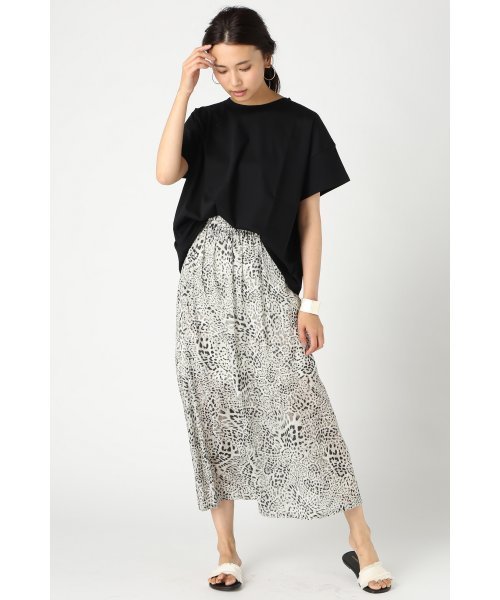 JOURNAL STANDARD（ジャーナルスタンダード）の「コットンスムース ワイドTシャツ#（Tシャツ/カットソー・レディース・ホワイト/ブラック/グレー・FREE）」の16枚目の写真