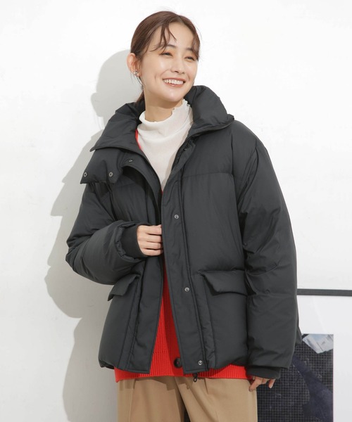 NANO universe（ナノユニバース）の「「河田フェザー」ショートダウンジャケット（ダウンジャケット/コート・レディース・ライトベージュ/モカ/ブラック・FREE）」の21枚目の写真