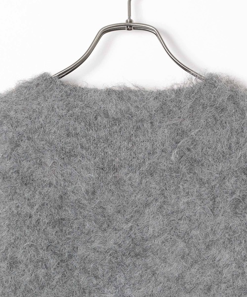 Heather(ヘザー)の「シャギーショートカーディガン 987109(カーディガン/ボレロ・レディース・オフホワイト/グレー/ピンク/レッド・FREE)」の9枚目の写真