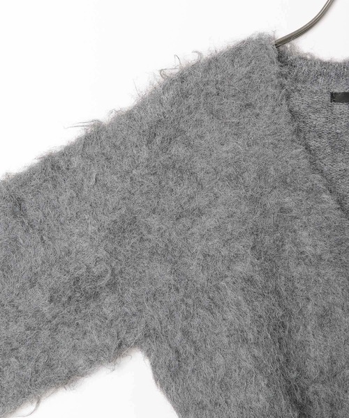 Heather(ヘザー)の「シャギーショートカーディガン 987109(カーディガン/ボレロ・レディース・オフホワイト/グレー/ピンク/レッド・FREE)」の8枚目の写真