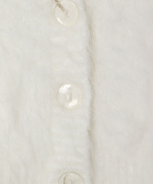 Heather(ヘザー)の「シャギーショートカーディガン 987109(カーディガン/ボレロ・レディース・オフホワイト/グレー/ピンク/レッド・FREE)」の6枚目の写真