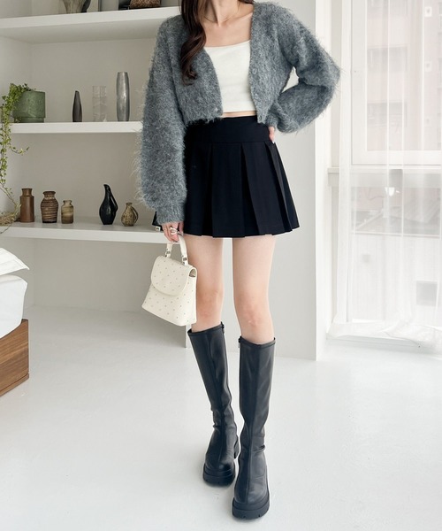 Heather(ヘザー)の「シャギーショートカーディガン 987109(カーディガン/ボレロ・レディース・オフホワイト/グレー/ピンク/レッド・FREE)」の18枚目の写真