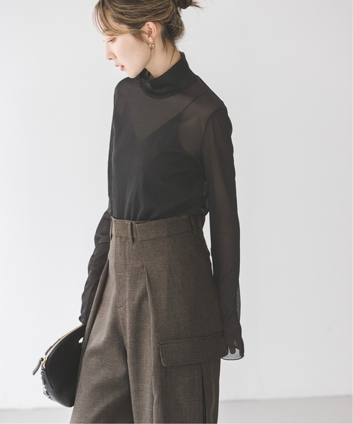 ★新品未使用★NOBLE シアースキニーハイネックトップス セール】《追加》シアースキニーハイネックTOPS 7（Tシャツ