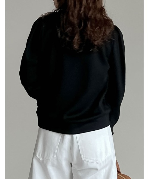 Re:EDIT（リエディ）の「[イージーケア]ダンボールロゴプリントプルオーバー（スウェット・レディース・グレー/ブラック/アイボリー系・MEDIUM/LARGE）」の12枚目の写真