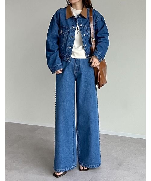 Re:EDIT（リエディ）の「[イージーケア]ダンボールロゴプリントプルオーバー（スウェット・レディース・グレー/ブラック/アイボリー系・MEDIUM/LARGE）」の9枚目の写真