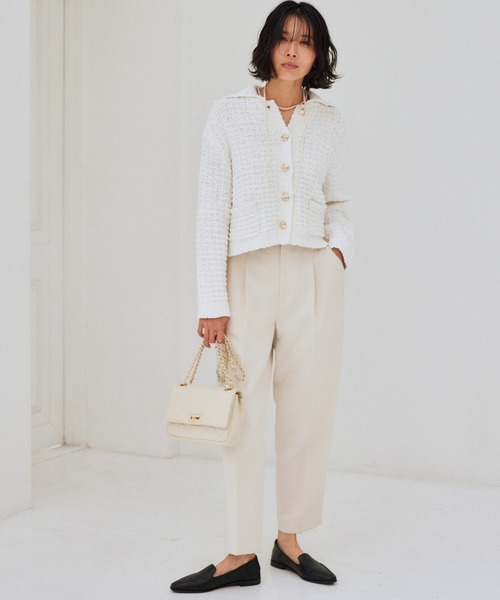 BARNYARDSTORM（バンヤードストーム）の「BARNYARDSTORM / きれいめもカジュアルも〇／レザーキルティングBAG（ショルダーバッグ・レディース・キナリ/ブラック・FREE）」の3枚目の写真