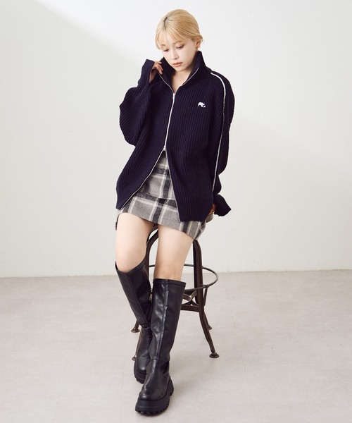 one after another NICE CLAUP(ワンアフターアナザーナイスクラップ)の「シャギーポケットミニスカート(スカート・レディース・ベージュ系その他/チャコールグレー/アイボリー/グレー系その他・FREE)」の20枚目の写真