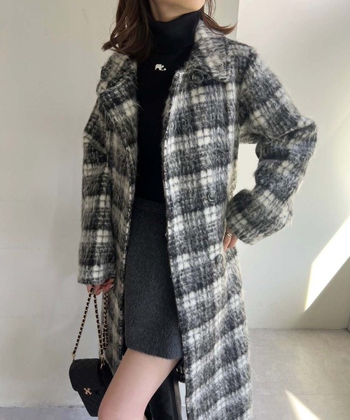 one after another NICE CLAUP(ワンアフターアナザーナイスクラップ)の「シャギーポケットミニスカート(スカート・レディース・ベージュ系その他/チャコールグレー/アイボリー/グレー系その他・FREE)」の6枚目の写真