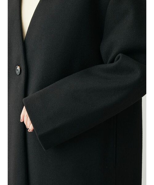 Green　Parks（グリーンパークス）の「洗えるVネックミディ丈コート（その他アウター・レディース・ライトグレー/ライトベージュ/サックスブルー/ブラック・FREE）」の10枚目の写真