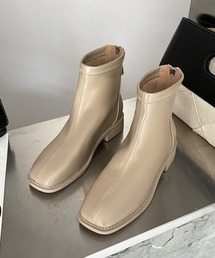 ショートブーツ フルジップブーツ 美脚