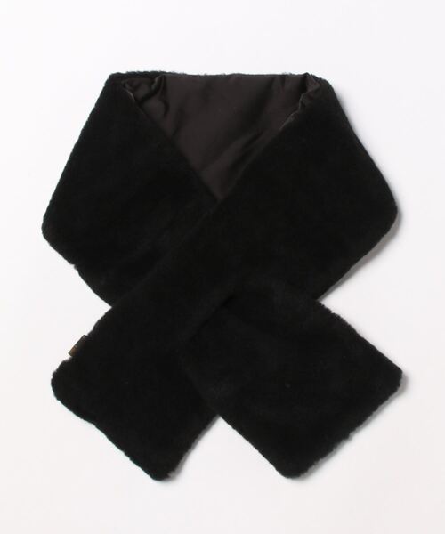 SUBLIME（サブライム）の「【SUBLIME / サブライム】キルティング＆ボア リバーシブル マフラー キャンプ アウトドア ユニセックス 大人カジュアル（マフラー・レディース・モカ/オリーブ/ブラック/グレー・FREE）」の9枚目の写真