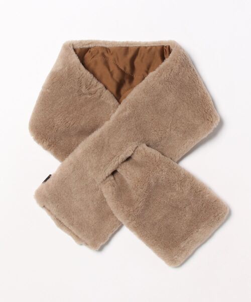 SUBLIME（サブライム）の「【SUBLIME / サブライム】キルティング＆ボア リバーシブル マフラー キャンプ アウトドア ユニセックス 大人カジュアル（マフラー・レディース・モカ/オリーブ/ブラック/グレー・FREE）」の11枚目の写真