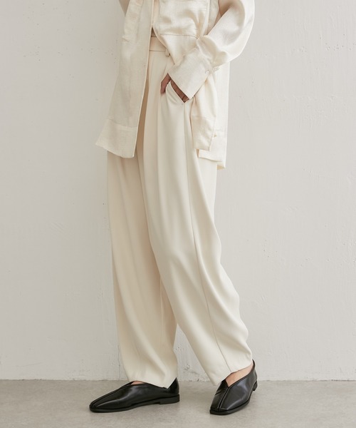 Lui's（ルイス）の「コクーンパンツ（スラックス・レディース・オフホワイト/グレー/ブラック・FREE）」の19枚目の写真