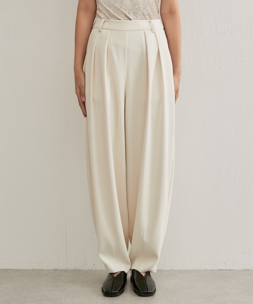 Lui's（ルイス）の「コクーンパンツ（スラックス・レディース・オフホワイト/グレー/ブラック・FREE）」の20枚目の写真