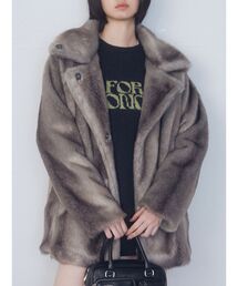 EMODA | ミディーフェイクファーコート(その他アウター)