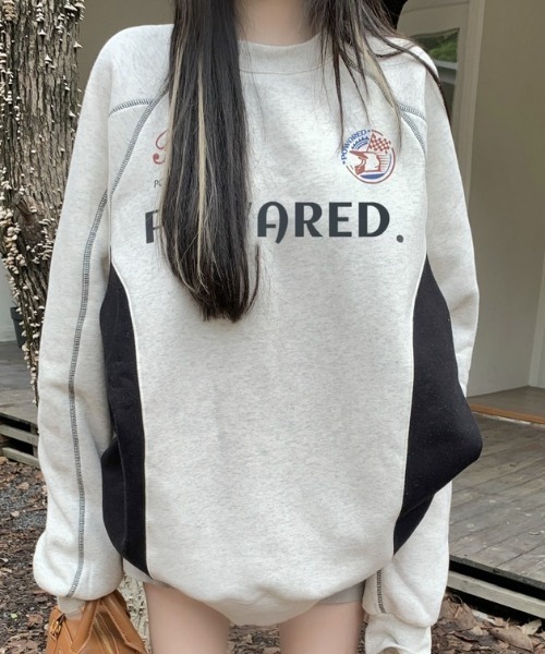 Vipoa（ヴィポア）の「スポーティーオーバースウェット（スウェット・レディース・グレー・FREE）」の2枚目の写真