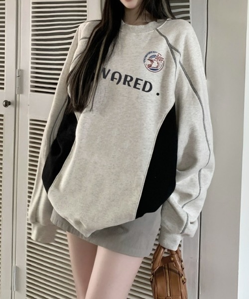 Vipoa（ヴィポア）の「スポーティーオーバースウェット（スウェット・レディース・グレー・FREE）」の4枚目の写真