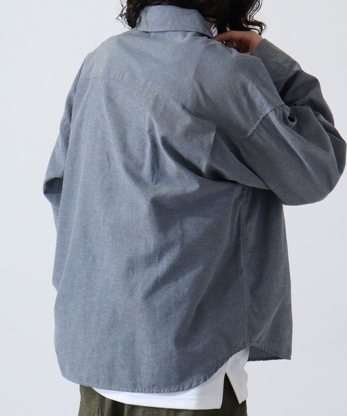 FACCIES 2019AW ウエスタン　シャツ　グレー ALAYA / Ombre Check Oversized Western Shirt(GREY OMBRE CHECK