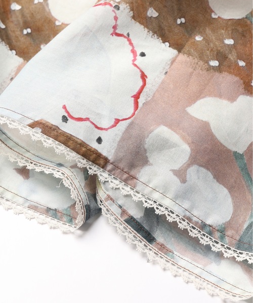 mudoca（ムドカ）の「【彼の憂い】プリントティアードスカート（スカート・レディース・ネイビー/テラコッタ・FREE）」の8枚目の写真