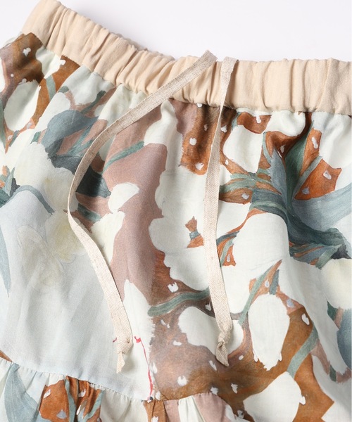 mudoca（ムドカ）の「【彼の憂い】プリントティアードスカート（スカート・レディース・ネイビー/テラコッタ・FREE）」の11枚目の写真