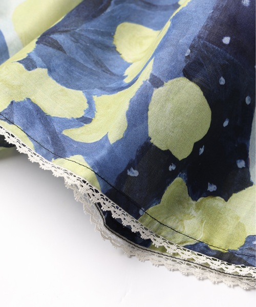 mudoca（ムドカ）の「【彼の憂い】プリントティアードスカート（スカート・レディース・ネイビー/テラコッタ・FREE）」の3枚目の写真