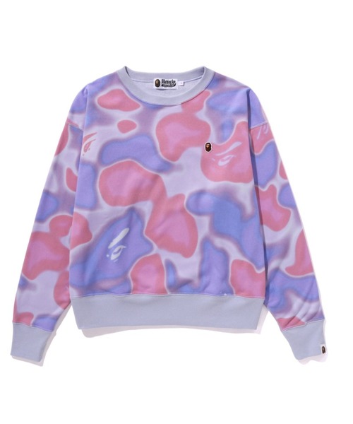 A BATHING APE（アベイシングエイプ）の「LIQUID CAMO CREWNECK 