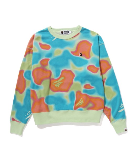 A BATHING APE（アベイシングエイプ）の「LIQUID CAMO CREWNECK 